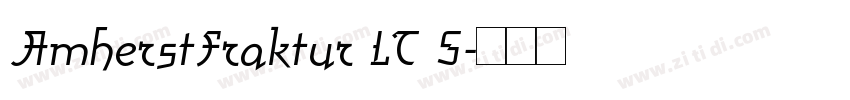 AmherstFraktur LT S字体转换